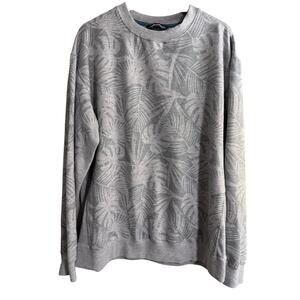 Chubbies Unbeleafable Gray Neutral Tropical Leaves Sweatshirt Size XL